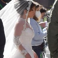 Lady Gaga cautiva con su vestido de novia en las grabaciones de "House of Gucci"