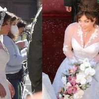Lady Gaga cautiva con su vestido de novia en las grabaciones de "House of Gucci"