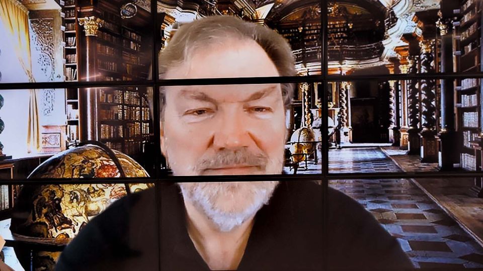 Woody Powell, en la entrevista con Jorge Fontevecchia.