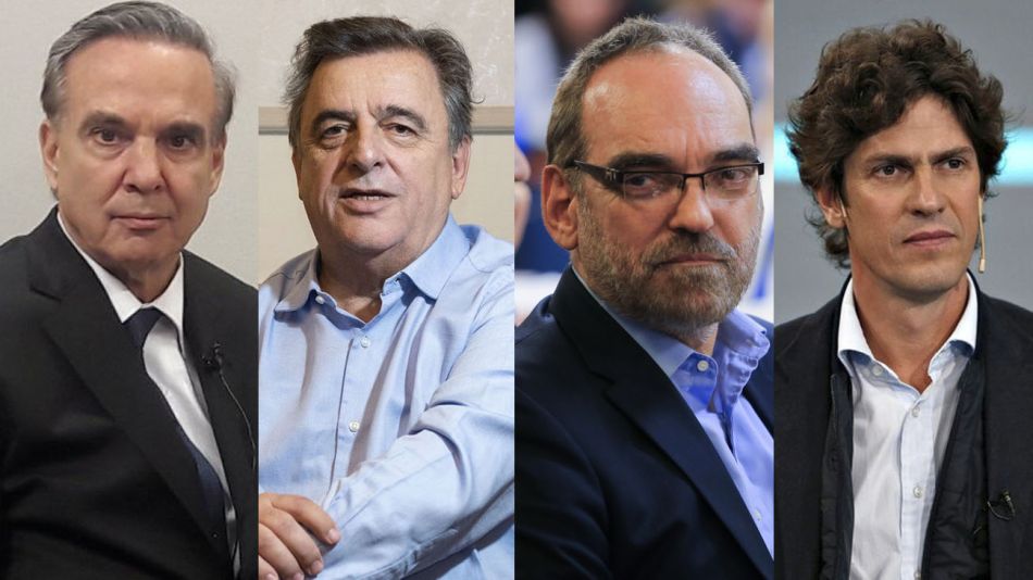 Miguel Ángel Pichetto, Mario Negri, Fernando Iglesias y Martín Lousteau 20210415