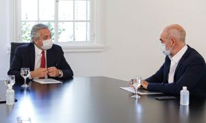 Rodríguez Larreta y Fernández, en Olivos.