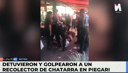 Policías de la Ciudad golpeó a un recolector de chatarra que tenía un cuchillo