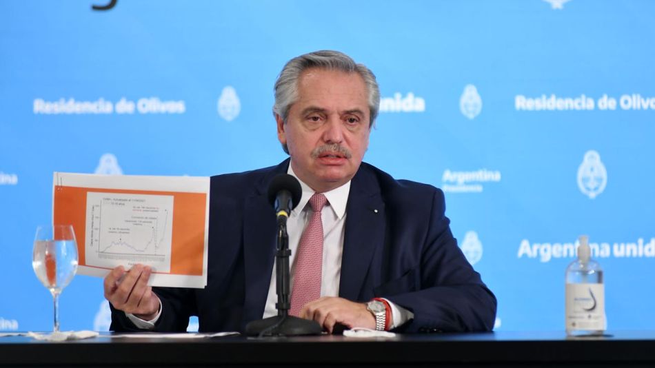 Conferencia de prensa de Alberto Fernández 20210416