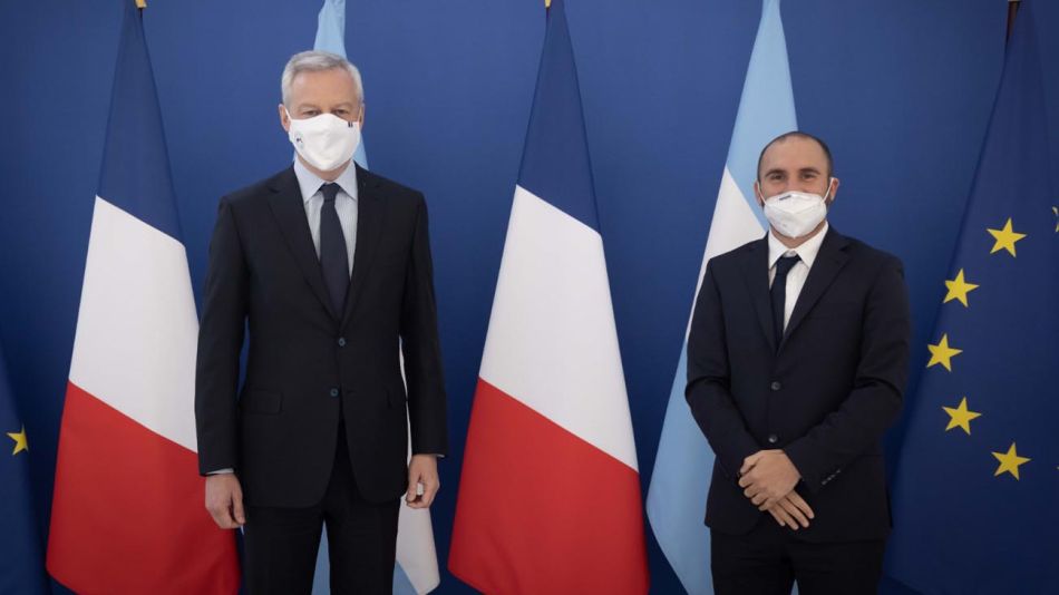 El ministro Martín Guzmán a Francia 20210416