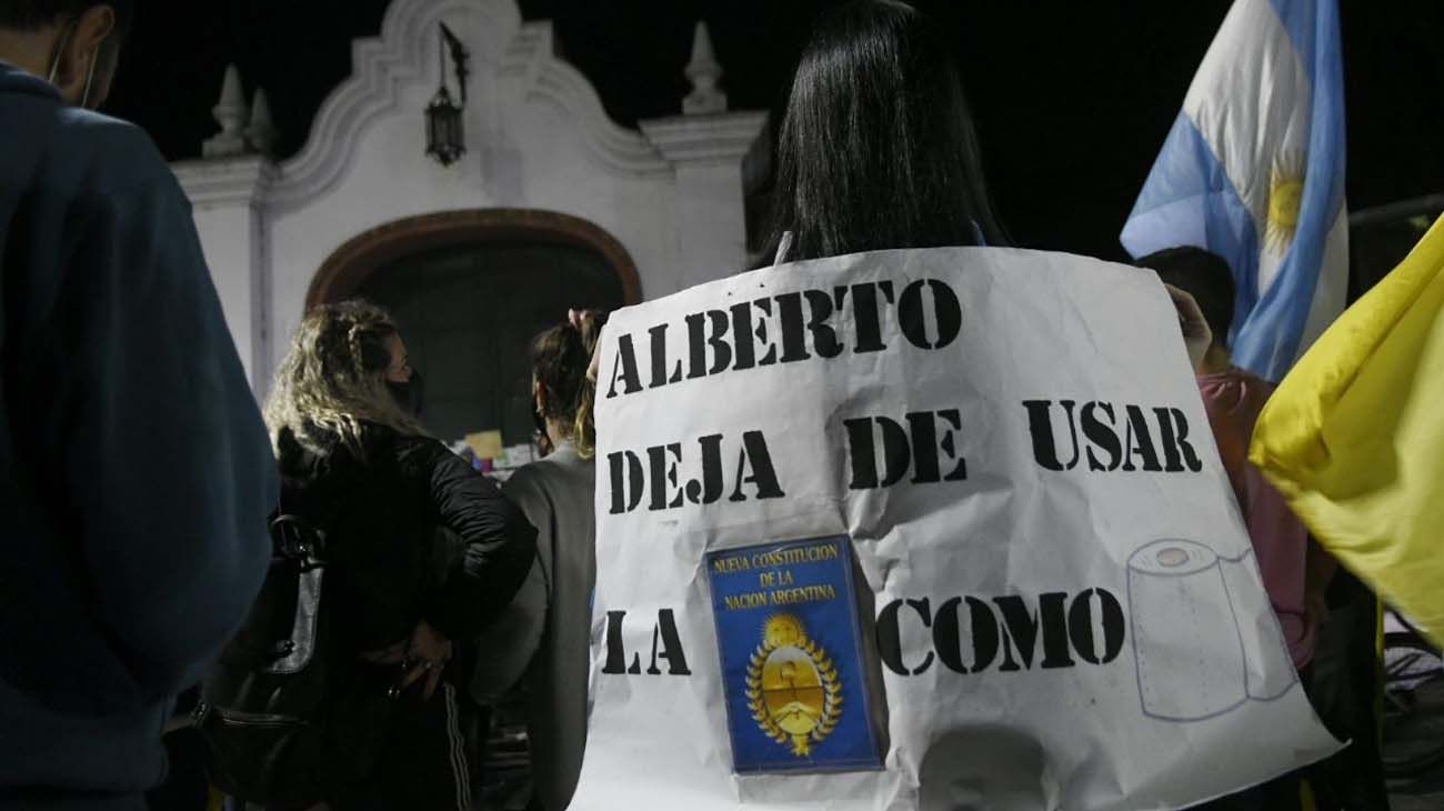 Protesta en Olivos.