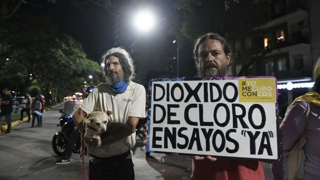 Protesta en Olivos.