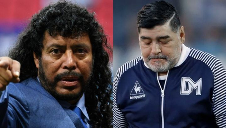 René Higuita y Diego Maradona