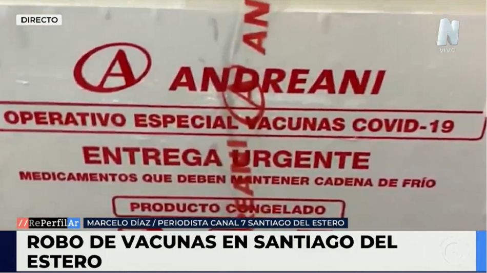 Robo de vacunas en Santiago del Estero