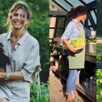 Juliana Awada en su huerta