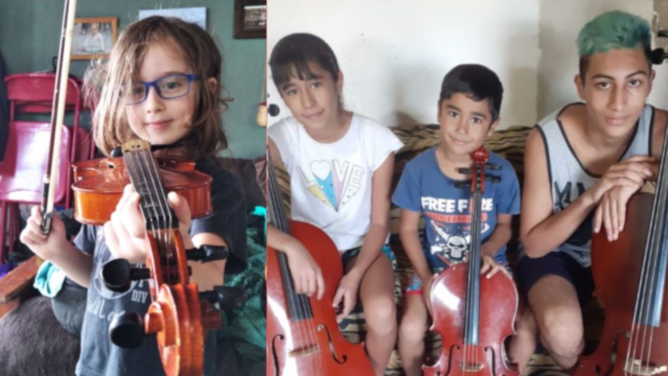 2021 04 20 Orquesta Escuela de Berisso Instrumentos