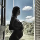 Noelia Marzol posó desnuda a sus siete meses de embarazo