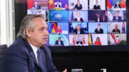 El presidente Alberto Fernández participa de manera virtual de la 