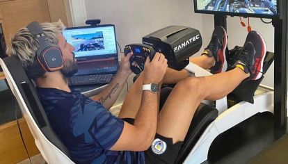 Agüero, fanático de los deportes electrónicos