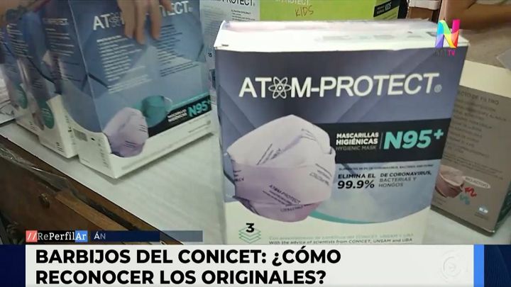 Barbijo del Conicet