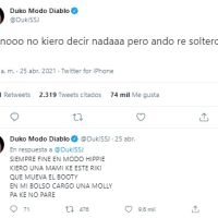 Duki anunció su separación de Brenda Asnicar e hizo un polémico pedido en redes