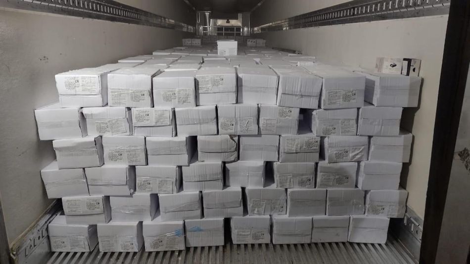Exportación de langostinos a Brasil.