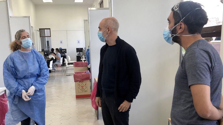 Larreta en Operativo Detectar 20210426