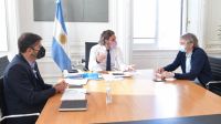 Santiago Cafiero, Felipe Miguel y Carlos Bianco