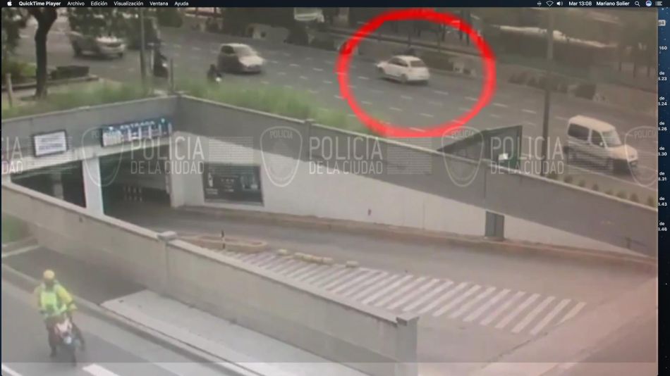 Automovilista que evade control policial 20210427