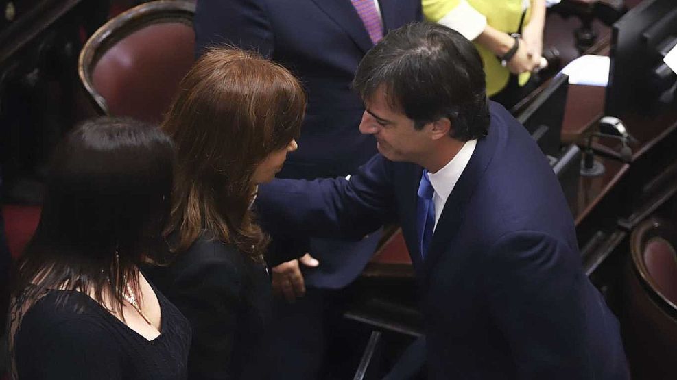 Cristina Kirchner y Esteban Bullrich