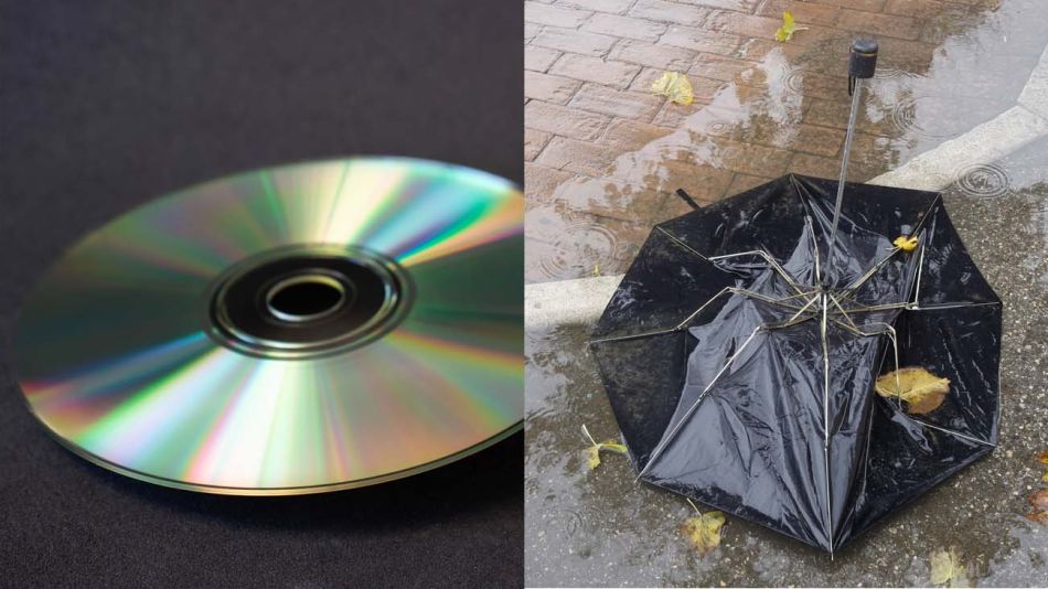 reciclado de CD y paraguas 20210429