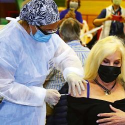 Susana Giménez se vacunó en Uruguay. | Foto:Cedoc.