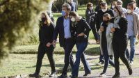 Massa y Galmarini en el funeral de Meoni