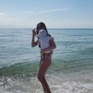 En la playa: las fotos de la China Suárez con Amancio y Magnolia en Miami