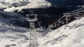 Es la primera nevada en lo que va del otoño.