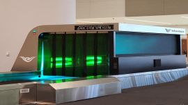 Este es el sistema que implementarán en el aeropuerto internacional de Corea del Sur, Incheon, para desinfectar el equipaje de los viajeros que ingresen al país.