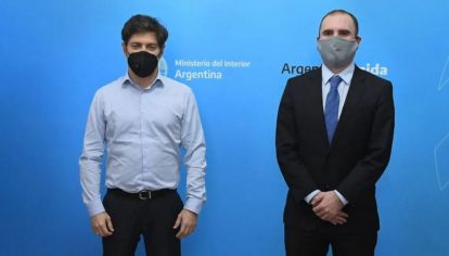 El Gobernador bonaerense y el ministro de Economía.