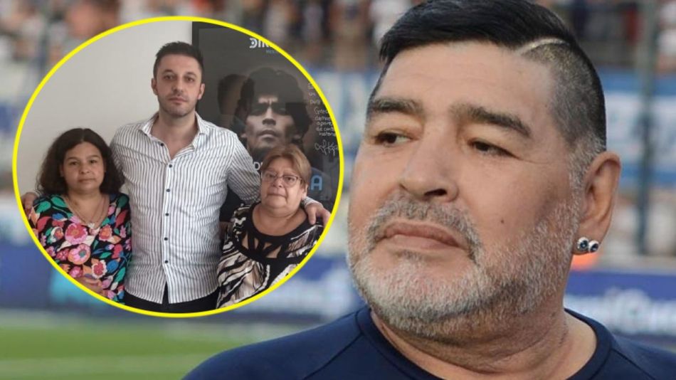 Diego Maradona, su hermana y Matías Morla 0305