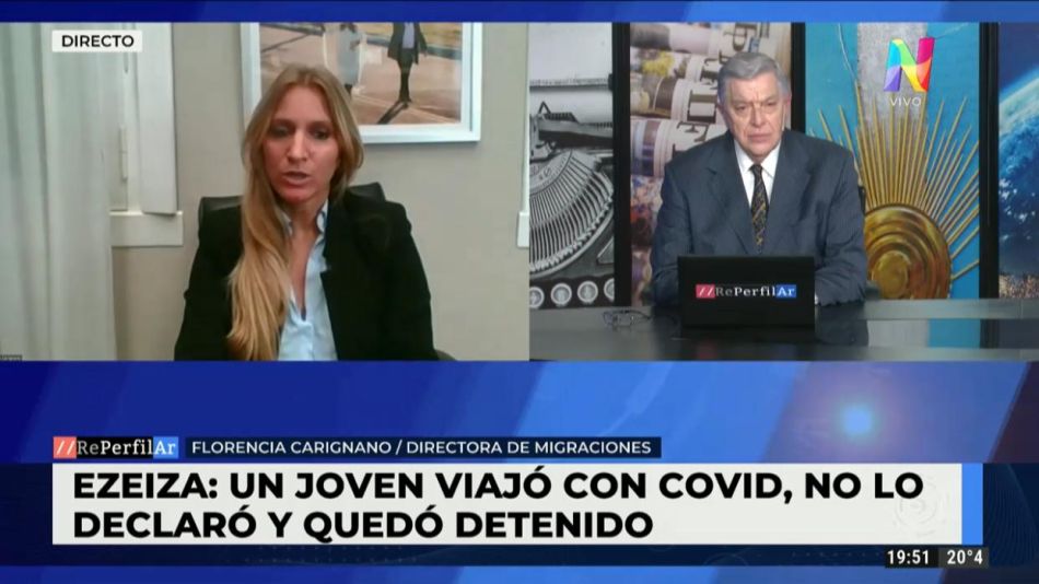 Joven viajó con COVID y no lo declaró