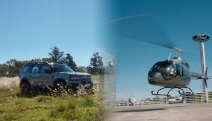 Pasó a retirar el nuevo Ford Bronco Sport y se lo llevaron en helicóptero