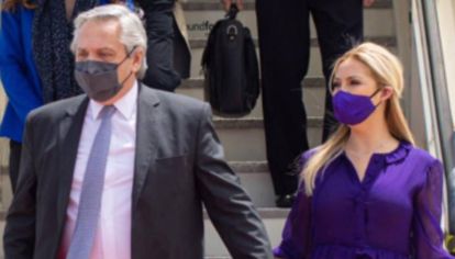 Mirá el sofisticado look de Fabiola Yáñez en su arribo a Portugal con Alberto Fernández