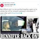Ben Affleck y Jennifer López, juntos tras 17 años de su ruptura