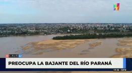 Preocupa la bajante del Río Paraná 