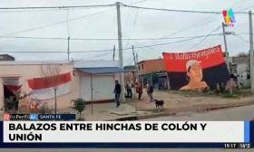 Incidentes entre hinchas de Colón y Unión