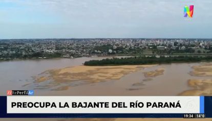 Preocupa la bajante del Río Paraná