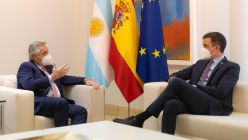 Alberto Fernández y Pedro Sánchez 20210511