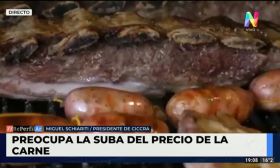 Bajó el consumo de la carne