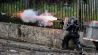 Colombia protests tear gas