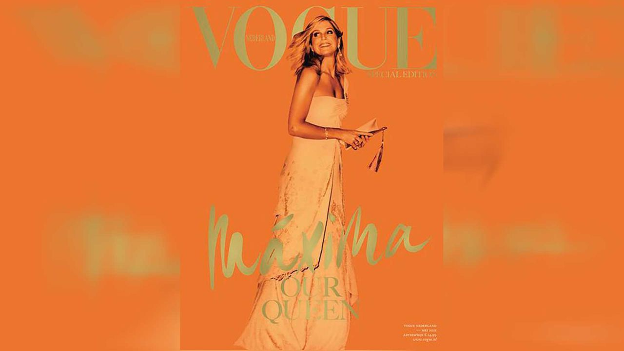 Bajo el título "Nuestra Reina", Máxima protagoniza la tapa de la edición de mayo de Vogue Holanda. | Foto:Cedoc.