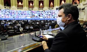Sergio Massa y el recinto de la cámara de Diputados 20210513