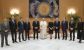 Comitiva oficial junto al Papa Francisco.