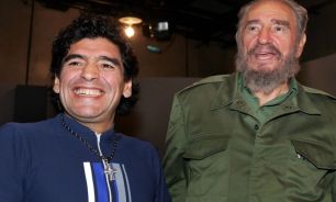 Diego Maradona y Fidel Castro