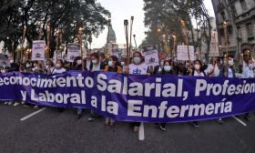 nurses protest city coronavirus