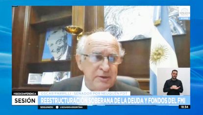 Vocero. Parrilli fue el defensor de la iniciativa para condicionar a Guzmán.