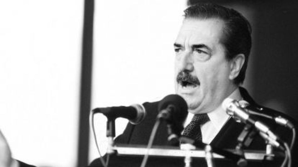 Presidente Raúl Alfonsín.