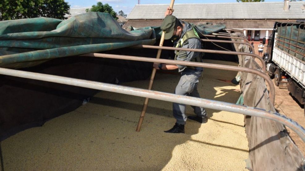 Gendarmería incautó 52 toneladas de soja